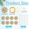 8Pcs Brass Rhinestone Cufflinks KK-ME0003-84G-2