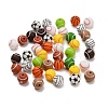 Sports Theme Food Grade Eco-Friendly Silicone Beads SIL-T058-03M-01-1