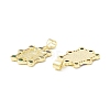 Rack Plating Brass Micro Pave Cubic Zirconia Pendants KK-E278-07G-2