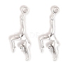Tibetan Style Zinc Alloy Dancer Pendants X-TIBEP-R334-283AS-RS-1