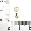 Brass Micro Pave Cubic Zirconia Charms KK-H527-13G-02-3