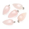 Natural Rose Quartz Pendants GG-K002-16J-1