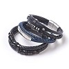 Leather Cord Multi-strand Bracelets BJEW-F368-01-1