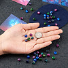 5 Bags 5 Colors Opaque Sparkling Star Resin Beads RESI-TA0001-86-15