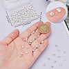 160Pcs Brass Crimp Bead Cover FIND-BBC0003-65A-S-3