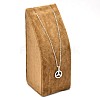 Wood Necklace Rectangle Displays NDIS-L001-12A-2