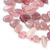 Natural Purple Madagascar Rose Quartz Beads Strands G-P604-A05-01-4