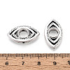 Tibetan Style Alloy Bead Frame TIBEB-T005-01AS-3