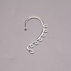 Alloy Ear Cuff Findings FIND-WH0092-52S-1