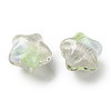 Gradient Color Transparent Hand-drawed Acrylic Beads TACR-P012-01B-01-2