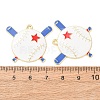 Baseball Alloy Enamel Pendants AL-CBA2679-07C-G02-3