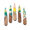 Resin and Walnut Pendants FIND-R051-08B-1