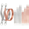 Flat Copper Braided Automotive Ground Strap with Lugs KK-BC0015-32A-1