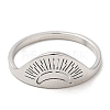 Non-Tarnish 304 Stainless Steel Adjustable Rings RJEW-K245-54P-1