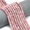 Natural Rhodonite Beads Strands G-P575-A18-6x4mm-1