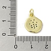 Brass Micro Pave Cubic Zirconia Charms KK-M283-13D-02-3