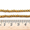 Electroplate Synthetic Magnetic Hematite Beads Strands G-A263-B01-02-5