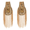 2Pcs Iron Chain Tassel Epaulettes FIND-HY0002-70-1