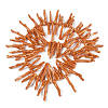 Opaque Acrylic Imitation Coral Beads Strands SACR-P033-01A-09-3
