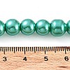 Baking Paint Pearlized Glass Pearl Round Bead Strands X-HY-Q330-8mm-29-4