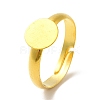 Mixed Adjustable Brass Pad Ring Findings EC541-M-RS-4