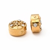 Ion Plating(IP) 316 Surgical Stainless Steel with Crystal Rhinestone Beads STAS-G305-03G-3