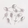 Brass Earring Hooks KK-A093-P-1