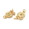 Rack Plating Brass Micro Pave Cubic Zirconia Pendants LS-KK-K377-60G-2