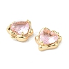 Brass Micro Pave Cubic Zirconia Charms LS-KK-L208-06G-02-3