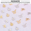 DICOSMETIC 32Pcs 8 Style 304 Stainless Steel Charms STAS-DC0009-29-4