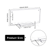 CHGCRAFT 3 Sets Transparent Acrylic Currency Display Frames ODIS-CA0001-14-2