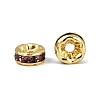 Brass Grade A Rhinestone Spacer Beads RSB034NF-16G-4