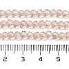 Faceted(32 Facets) Round Glass Beads Strands X-EGLA-J042-4mm-21-3