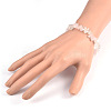 Chips Gemstone Beaded Stretch Bracelets X-BJEW-JB01825-01-3