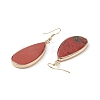 Natural Gemstone Teardrop Dangle Earrings EJEW-G331-01G-5