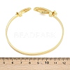 Marine Organism Brass Cuff Bangles for Women BJEW-D368-03A-G-5