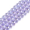 Electroplate Transparent Glass Beads Strands X-GLAA-T032-T6mm-AB01-1