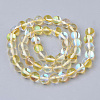 Synthetic Moonstone Beads Strands G-S283-6mm-14A-2