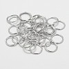 Eco-Friendly Brass Round Rings KK-M165-10mm-02P-NR-1