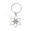 7Pcs Natural Gemstone Keychains KEYC-JKC01244-4