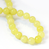 Natural Lemon Jade Round Bead Strands X-G-E334-10mm-07-3