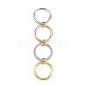 Brass Micro Pave Cubic Zirconia Plain Band Finger Rings for Women RJEW-P160-01G-MC-5
