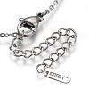 304 Stainless Steel Pendant Necklaces NJEW-P240-13-4