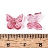 Transparent Spray Painted Glass Charms X-GLAA-T016-22F-3