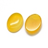 Natural Yellow Agate Cabochons G-O175-30C-01-1