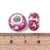 Opaque Resin Rondelle European Beads RESI-Z046-03C-3