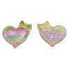 Transparent Epoxy Resin Cabochons CRES-N034-45-1