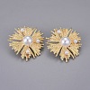Iron Hair Clip and Stud Earrings Jewelry Sets X-SJEW-E331-06-2