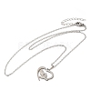 306 Stainless Steel Pendant Necklace for Women NJEW-Q772-01P-05-1