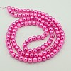 Glass Pearl Round Loose Beads For Jewelry Necklace Craft Making X-HY-6D-B54-2